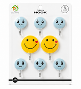 Self-Adhesive Wall Hooks (Pack of 8)