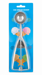 Premium Stainless Steel Ice Cream Scoop with Easy Grip Handle