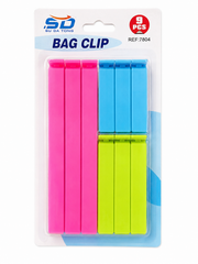 9-Piece Food Storage Bag Clip Set – Reusable Plastic Sealing Clips