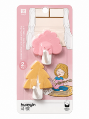 Adhesive Wall Hooks(pack of 2)