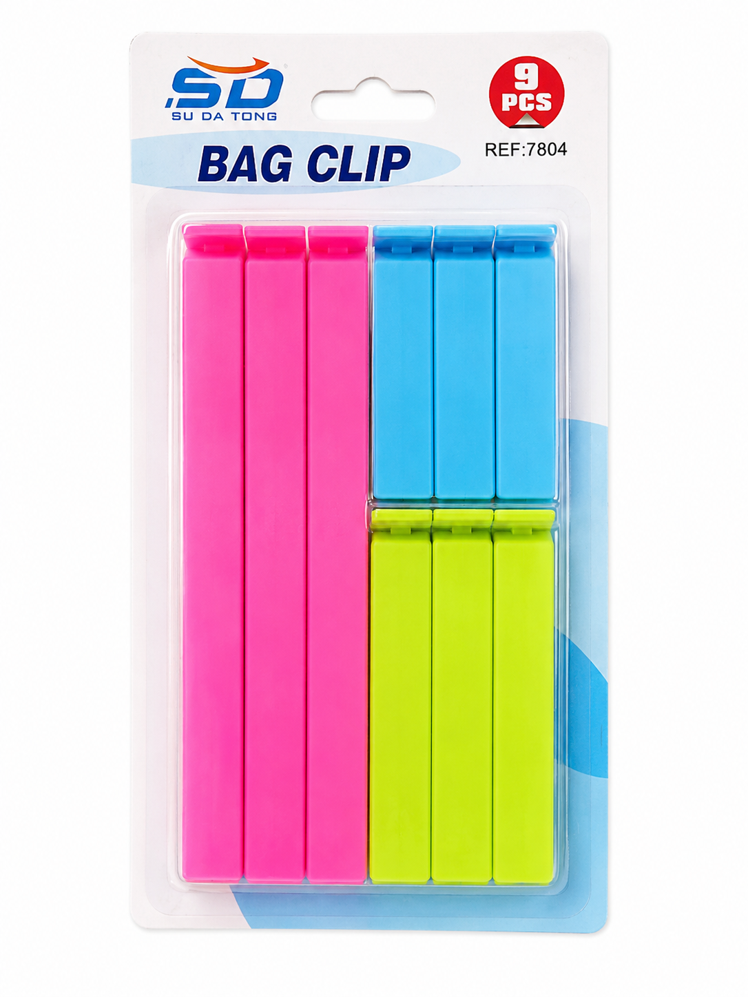 9-Piece Food Storage Bag Clip Set – Reusable Plastic Sealing Clips