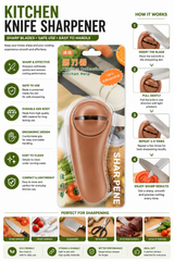 Manual Kitchen Knife Sharpener