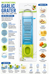 Multifunctional Garlic Grater & Slicer with Food Holder
